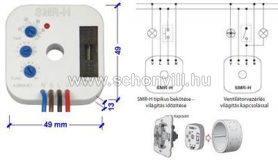 ELKO-EP SMR-H időrelé multifunkcionális, dobozba 230VAC, 1-10nap 1.