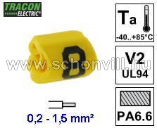 TRACON J028 Vezetékjelölő ráhúzható 0,2-1,5mm² 8-as 1.