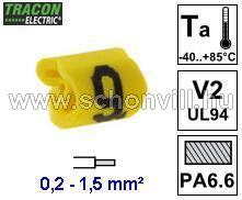 TRACON J029 Vezetékjelölő ráhúzható 0,2-1,5mm² 9-es 1.