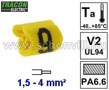 TRACON J159 Vezetékjelölő ráhúzható 1,5-4mm² 9-es 1.