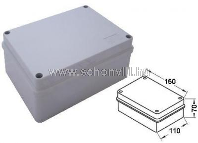 TRACON MED15117 Műanyag elektronika doboz, 150x110x70 mm, IP56 1.