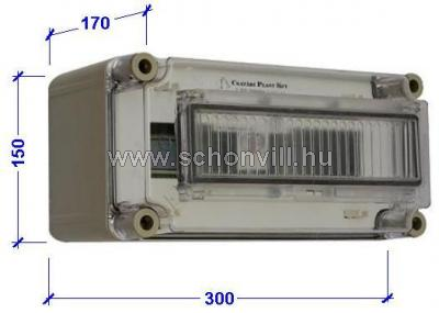 CSATÁRI PVT 1530 ÁK 12 - ÁF kismegszakító szekrény 12-modulos 150x300x170mm IP65 1.