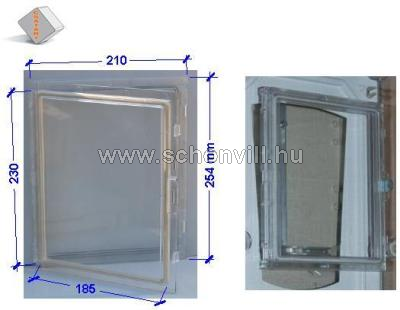 CSATÁRI CSP 99000005 PVT digitális mérőóra ablak 230x185mm 1.