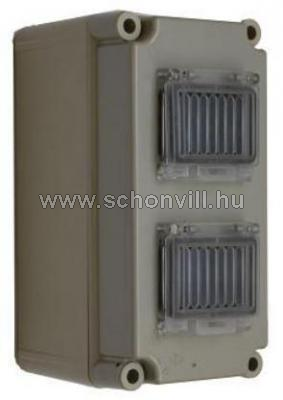 CSATÁPRI PVT 1530 ÁK 2x4 modul kismegszakító szekrény 300x150x170mm IP67 nem átlátszó fedéllel 1.