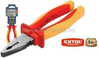 EXTOL 8813172 kombinált fogó, 200mm, VDE 1000V szigetelt, DIN ISO 5746, CV, piros-sárga nyelű 1.