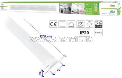 SPECTRUM SLI045002NW VIGA LED-es lapos fali lámpatest 230V 32W NW natúr fehér 3000lm IP20 17000h 1.