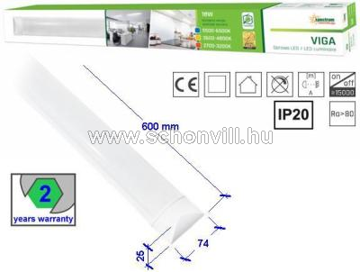 SPECTRUM SLI045003NW_BZ VIGA LED-es lapos fali lámpatest 230V 18W NW natúrfehér 1800lm IP20 17000h 1.