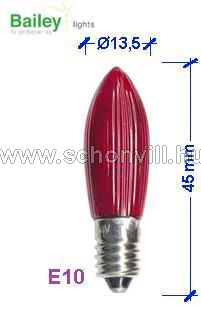 14V 3W E10 piros pótizzó 16-izzós karácsonyi hagyományos fényfüzérhez Bailey CE04501403RIB 1.