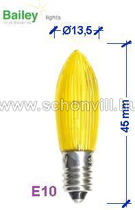 14V 3W E10 sárga pótizzó 16-izzós karácsonyi hagyományos fényfüzérhez Bailey CE04501403RIY 1.