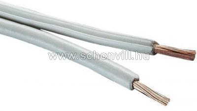 MZsL 2x0,5mm² lapos fehér PVC zsinórvezeték H03VH-H 1.