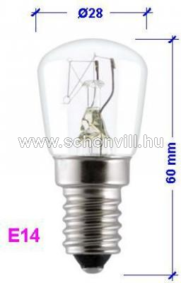 Sütő lámpa TU*25P1/CL/E14 230V GE 1/50 OVEN 1.