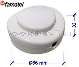 FAMATEL 4405 Taposó kapcsoló 2A-250V fehér 1.