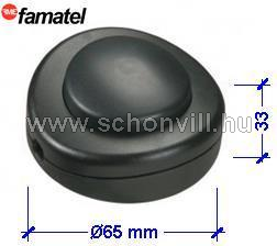 FAMATEL 4405-N Taposó kapcsoló 2A-250V fekete 1.