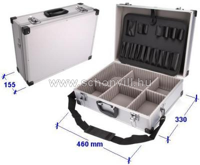 EXTOL 9703 szerszámostáska (koffer),aluminium 460x330x155 1.