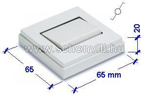 FAMATEL 5002-B Váltókapcsoló, falon kívüli, 10A 230V fehér 1.