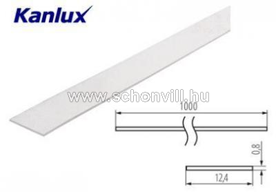 KANLUX 26564 SHADE J/K-FR homokszórt műanyag fedlap alumínium profilhoz 12,4x1000mm s=0,8mm 1.
