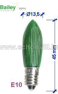 14V 3W E10 zöld pótizzó 16-izzós karácsonyi hagyományos fényfüzérhez Bailey CE04501403RIG 1.