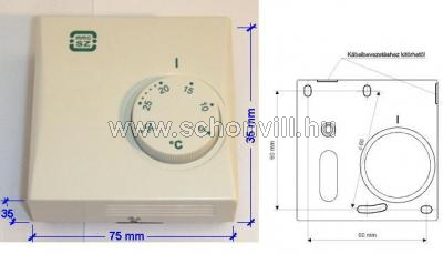 MMG PT-105 szobahőmérséklet-szabályzó (alaptipus) 1.