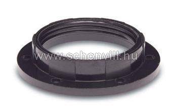 FAMATEL 164 Műanyag gyűrű E27 foglalathoz, fekete 1.