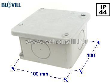 BUDVILL T30103 Mü.dn. 100x100mm nehéz doboz zárt IP44 1.