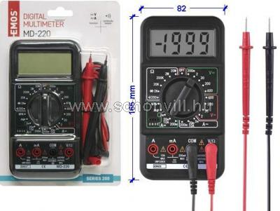 EMOS M2092 digitális multiméter MD-220 1.
