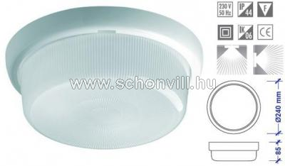 LENA 888298 SAUNA E27 fehér/opál lámpatest IP54, hőálló 125°C-ig 1.