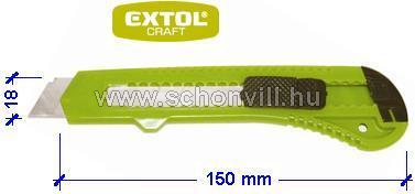 EXTOL 9129 tapétavágó kés, 1 db 18mm pengével, műanyag házas 1.